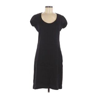 Ralph Lauren Purple Label Dress 8 Linen Cap Sleeves Casual Luxury Black